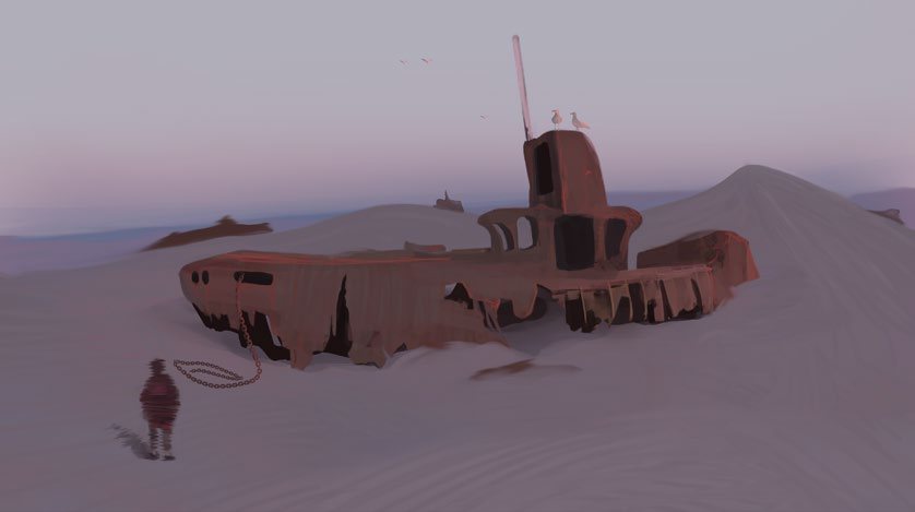 Buried hull — repurposed machinery