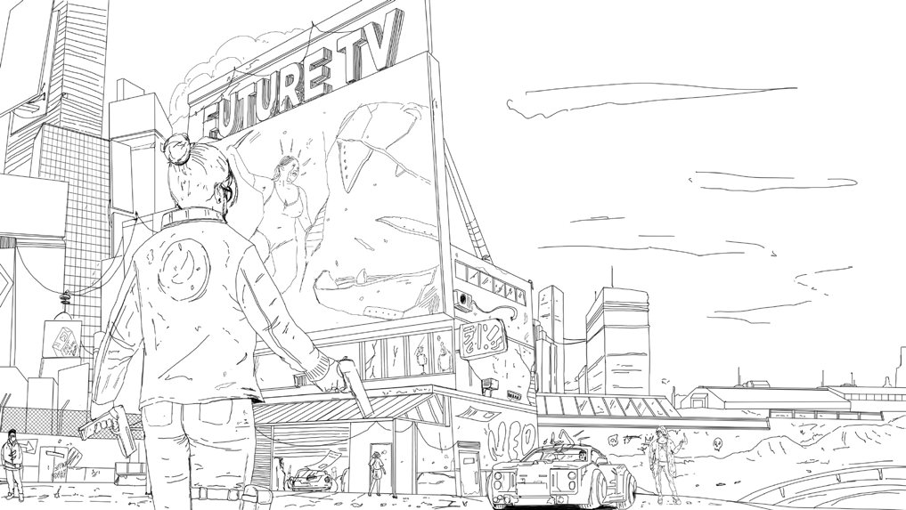 Full-detail underdrawing