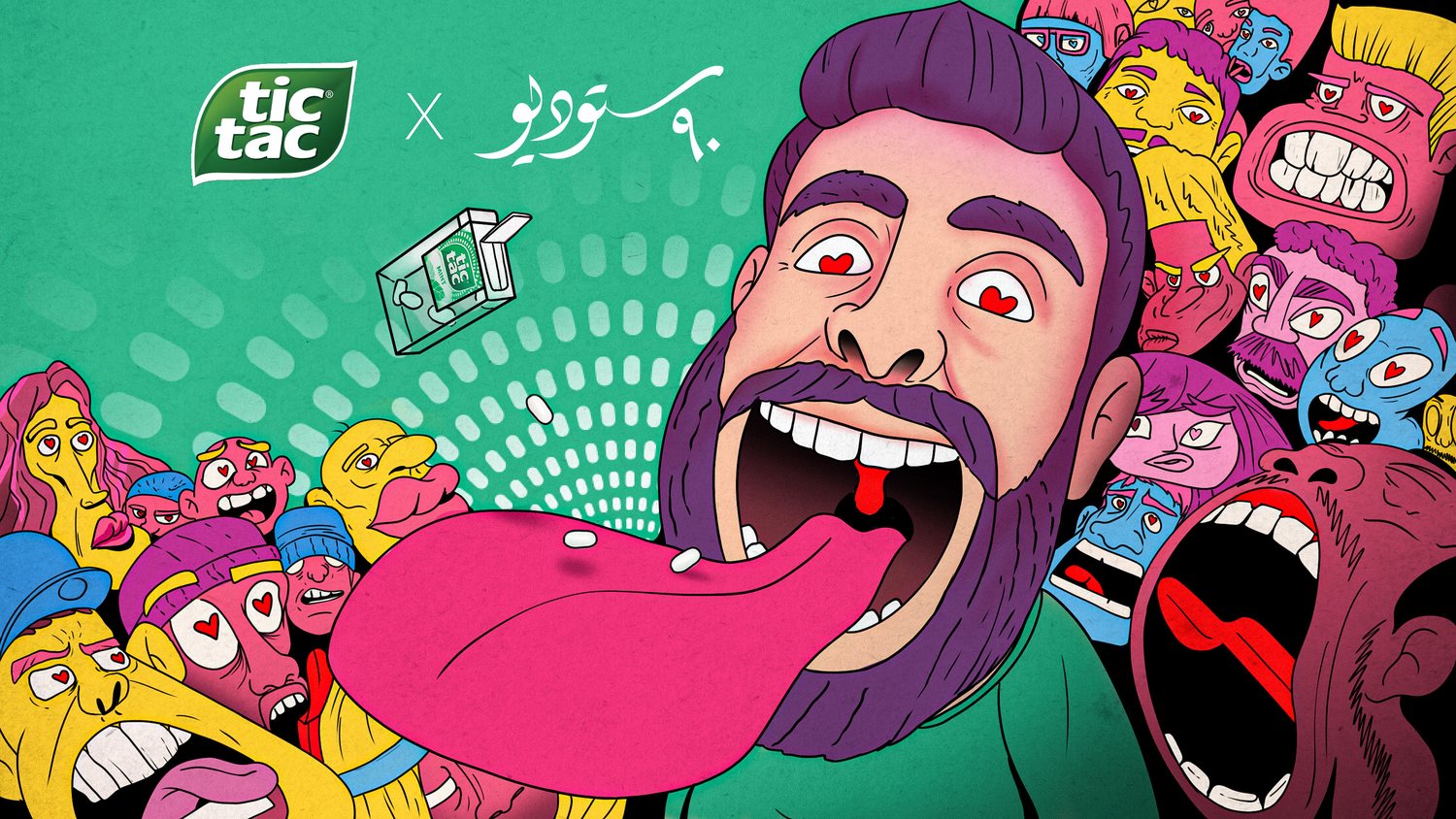 Tic Tac collaboration illustration