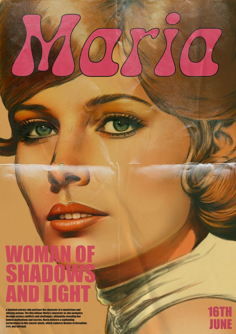 Woman of Shadows and Light — Editorial poster