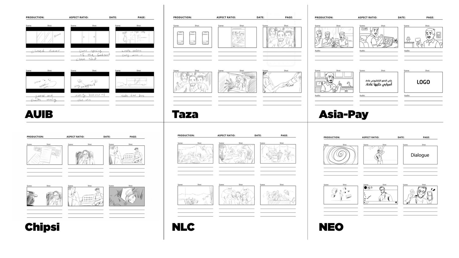 Storyboards — next project